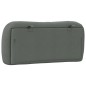 vidaXL Cabecero de cama acolchado tela gris oscuro 80 cm