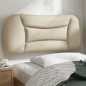 vidaXL Cabecero de cama acolchado tela crema 80 cm vidaXL Cabecero de cama acolchado tela crema 80 cm