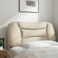 vidaXL Cabecero de cama acolchado tela crema 80 cm vidaXL Cabecero de cama acolchado tela crema 80 cm