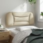 vidaXL Cabecero de cama acolchado tela crema 80 cm vidaXL Cabecero de cama acolchado tela crema 80 cm