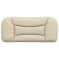 vidaXL Cabecero de cama acolchado tela crema 80 cm vidaXL Cabecero de cama acolchado tela crema 80 cm