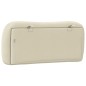 vidaXL Cabecero de cama acolchado tela crema 80 cm vidaXL Cabecero de cama acolchado tela crema 80 cm