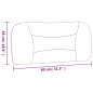 vidaXL Cabecero de cama acolchado tela crema 80 cm vidaXL Cabecero de cama acolchado tela crema 80 cm