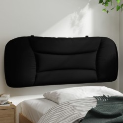 vidaXL Cabecero de cama acolchado tela negro 100 cm
