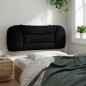 vidaXL Cabecero de cama acolchado tela negro 100 cm vidaXL Cabecero de cama acolchado tela negro 100 cm