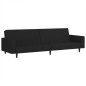 vidaXL Sofá cama de 2 plazas terciopelo negro vidaXL Sofá cama de 2 plazas terciopelo negro