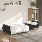 vidaXL Sofá cama de 2 plazas terciopelo negro vidaXL Sofá cama de 2 plazas terciopelo negro