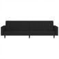 vidaXL Sofá cama de 2 plazas terciopelo negro vidaXL Sofá cama de 2 plazas terciopelo negro