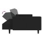 vidaXL Sofá cama de 2 plazas terciopelo negro vidaXL Sofá cama de 2 plazas terciopelo negro