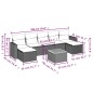 vidaXL Juego de sofás de jardín con cojines beige 8 pzas ratán PE vidaXL Juego de sofás de jardín con cojines beige 8 pzas ratán PE