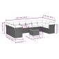 vidaXL Set de sofás de jardín 11 pzas y cojines ratán sintético negro vidaXL Set de sofás de jardín 11 pzas y cojines ratán sintético negro