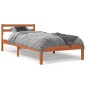 vidaXL Estructura de cama madera maciza de pino marrón cera 90x200 cm vidaXL Estructura de cama madera maciza de pino marrón cera 90x200 cm