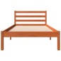 vidaXL Estructura de cama madera maciza de pino marrón cera 90x200 cm vidaXL Estructura de cama madera maciza de pino marrón cera 90x200 cm