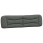 vidaXL Cabecero de cama acolchado tela gris oscuro 200 cm vidaXL Cabecero de cama acolchado tela gris oscuro 200 cm