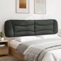 vidaXL Cabecero de cama acolchado tela gris oscuro 200 cm vidaXL Cabecero de cama acolchado tela gris oscuro 200 cm