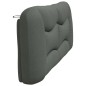 vidaXL Cabecero de cama acolchado tela gris oscuro 200 cm vidaXL Cabecero de cama acolchado tela gris oscuro 200 cm