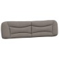 vidaXL Cabecero de cama acolchado tela gris taupe 200 cm vidaXL Cabecero de cama acolchado tela gris taupe 200 cm