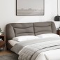 vidaXL Cabecero de cama acolchado tela gris taupe 200 cm vidaXL Cabecero de cama acolchado tela gris taupe 200 cm