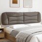 vidaXL Cabecero de cama acolchado tela gris taupe 200 cm vidaXL Cabecero de cama acolchado tela gris taupe 200 cm
