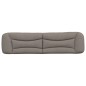 vidaXL Cabecero de cama acolchado tela gris taupe 200 cm vidaXL Cabecero de cama acolchado tela gris taupe 200 cm