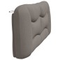 vidaXL Cabecero de cama acolchado tela gris taupe 200 cm vidaXL Cabecero de cama acolchado tela gris taupe 200 cm
