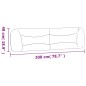 vidaXL Cabecero de cama acolchado tela gris taupe 200 cm vidaXL Cabecero de cama acolchado tela gris taupe 200 cm
