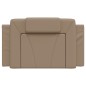 vidaXL Cabecero de cama acolchado cuero sintético capuchino 90 cm