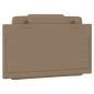 vidaXL Cabecero de cama acolchado cuero sintético capuchino 90 cm