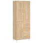 vidaXL Aparador alto madera contrachapada color roble 69,5x34x180 cm vidaXL Aparador alto madera contrachapada color roble 69,5x34x180 cm