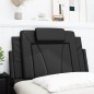 vidaXL Cabecero de cama acolchado cuero sintético negro 90 cm vidaXL Cabecero de cama acolchado cuero sintético negro 90 cm