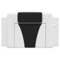 vidaXL Cabecero de cama acolchado cuero sintético blanco y negro 90 cm vidaXL Cabecero de cama acolchado cuero sintético blanco y negro 90 cm