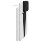vidaXL Cabecero de cama acolchado cuero sintético blanco y negro 90 cm vidaXL Cabecero de cama acolchado cuero sintético blanco y negro 90 cm