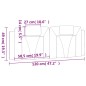 vidaXL Cabecero de cama acolchado cuero sintético negro blanco 120 cm