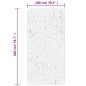 vidaXL Alfombra de pelo largo moderna crema 100x200 cm vidaXL Alfombra de pelo largo moderna crema 100x200 cm