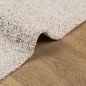 vidaXL Alfombra de pelo largo moderna crema 80x200 cm