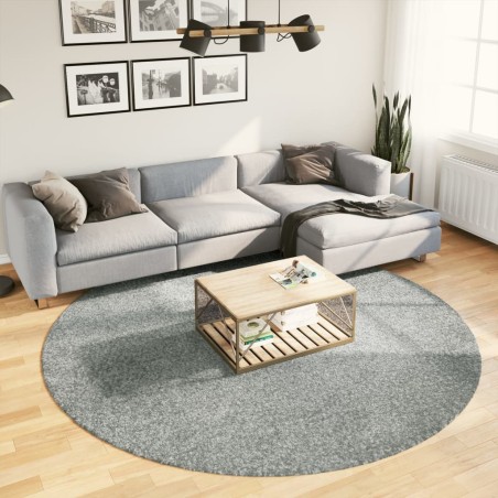 vidaXL Alfombra de pelo largo moderna verde Ø 240 cm