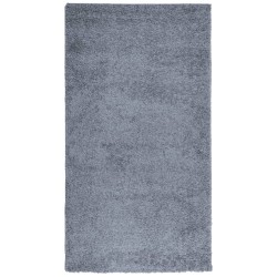 vidaXL Alfombra de pelo largo moderna azul 60x110 cm