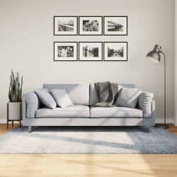 vidaXL Alfombra de pelo largo moderna azul 140x200 cm