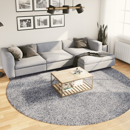 vidaXL Alfombra de pelo largo moderna azul Ø 280 cm