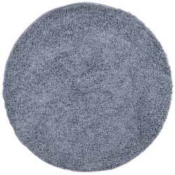 vidaXL Alfombra de pelo largo moderna azul Ø 280 cm