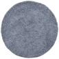 vidaXL Alfombra de pelo largo moderna azul Ø 280 cm