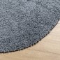 vidaXL Alfombra de pelo largo moderna azul Ø 280 cm