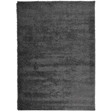 vidaXL Alfombra de pelo largo moderna gris antracita 200x280 cm