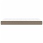 vidaXL Colchón de muelles ensacados tela gris taupe 120x190x20 cm vidaXL Colchón de muelles ensacados tela gris taupe 120x190x20 cm