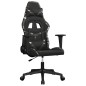 vidaXL Silla gaming de masaje cuero sintético negro y camuflaje vidaXL Silla gaming de masaje cuero sintético negro y camuflaje
