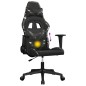 vidaXL Silla gaming de masaje cuero sintético negro y camuflaje vidaXL Silla gaming de masaje cuero sintético negro y camuflaje