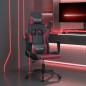 vidaXL Silla gaming de masaje cuero sintético negro y rojo vino tinto vidaXL Silla gaming de masaje cuero sintético negro y rojo vino tinto