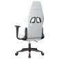 vidaXL Silla gaming de masaje cuero sintético blanco y rosa vidaXL Silla gaming de masaje cuero sintético blanco y rosa