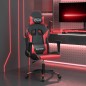 vidaXL Silla gaming de masaje cuero sintético negro y rojo vidaXL Silla gaming de masaje cuero sintético negro y rojo