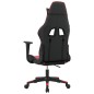 vidaXL Silla gaming de masaje cuero sintético negro y rojo vidaXL Silla gaming de masaje cuero sintético negro y rojo